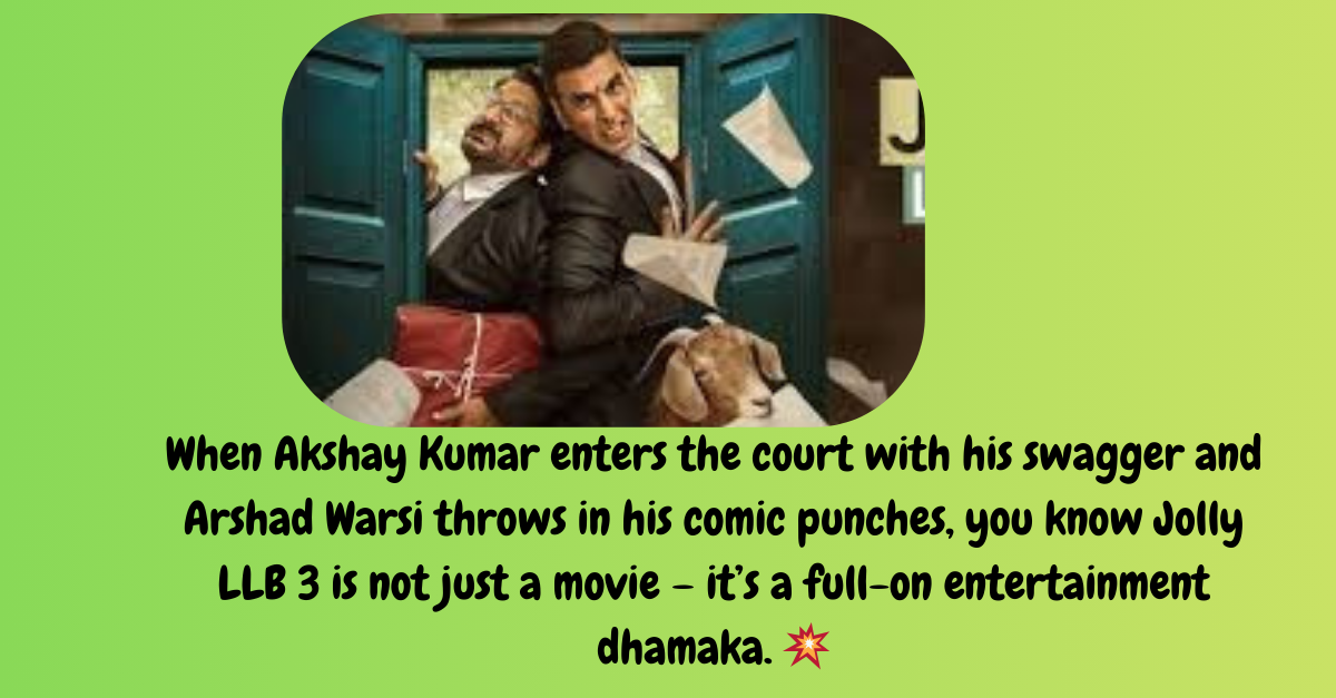 Jolly LLB 3 Box Office Day 1 Collection